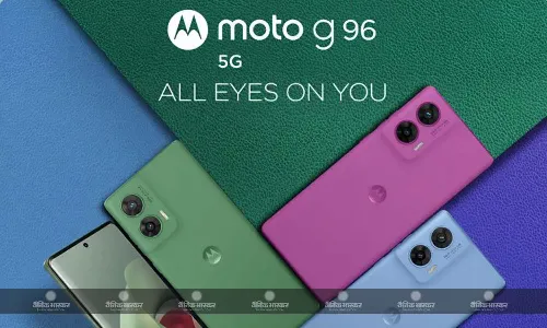 Moto G96 5G भारत में स्नैपड्रैगन 7s Gen 2 चिपसेट और 50-मेगापिक्सेल सोनी लिटिया 700C रियर कैमरा के साथ लॉन्च, शुरुआती कीमत 17999