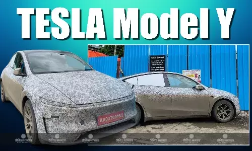 Tesla Model Y भारत में लॉन्च से पहले हुई स्पॉट, 15 जुलाई को खुलेगा शोरूम