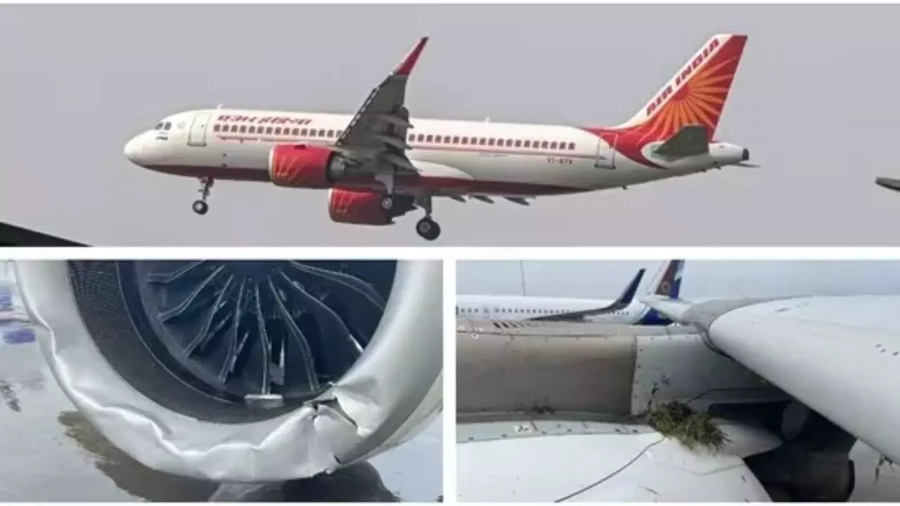 मुंबई एयरपोर्ट पर लैंडिंग के समय फिसला एयर इंडिया का विमान मुंबई एयरपोर्ट पर लैंडिंग के समय फिसला एयर इंडिया का विमान