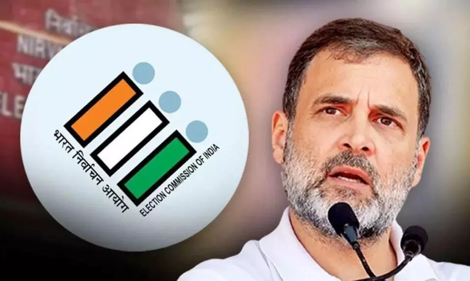 सही नहीं ये धमकी भरा लहजा, राहुल गांधी के वोटर लिस्ट में गड़बड़ी के आरोप पर चुनाव आयोग का पलटवार सही नहीं ये धमकी भरा लहजा, राहुल गांधी के वोटर लिस्ट में गड़बड़ी के आरोप पर चुनाव आयोग का पलटवार