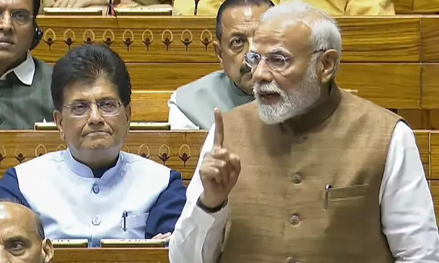 1 घंटा 42 मिनट लंबे संबोधन में एक भी बार नहीं निकला ट्रंप और चीन का नाम, पीएम मोदी की स्पीच पर विपक्ष का तीखा वार 1 घंटा 42 मिनट लंबे संबोधन में एक भी बार नहीं निकला ट्रंप और चीन का नाम, पीएम मोदी की स्पीच पर विपक्ष का तीखा वार