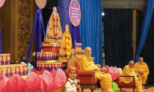 महंत स्वामी महाराज की प्रेरणा - संस्कृत भाषा के माध्यम से बच्चों में संस्कारों का हुआ जागरण