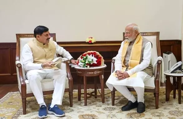 प्रधानमंत्री मोदी से मुख्यमंत्री डॉ. यादव ने नई दिल्ली में की सौजन्य भेंट प्रधानमंत्री मोदी से मुख्यमंत्री डॉ. यादव ने नई दिल्ली में की सौजन्य भेंट
