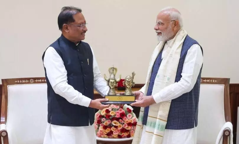 प्रधानमंत्री नरेंद्र मोदी से मिले मुख्यमंत्री विष्णुदेव साय – छत्तीसगढ़ के विकास को मिली नई रफ्तार प्रधानमंत्री नरेंद्र मोदी से मिले मुख्यमंत्री विष्णुदेव साय – छत्तीसगढ़ के विकास को मिली नई रफ्तार