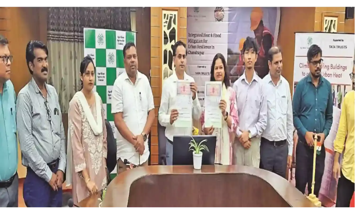 गर्मी और बाढ़ से निपटने की पहल, मनपा और आगा खान एजेंसी की साझेदारी, टाटा ट्रस्ट भी साथ