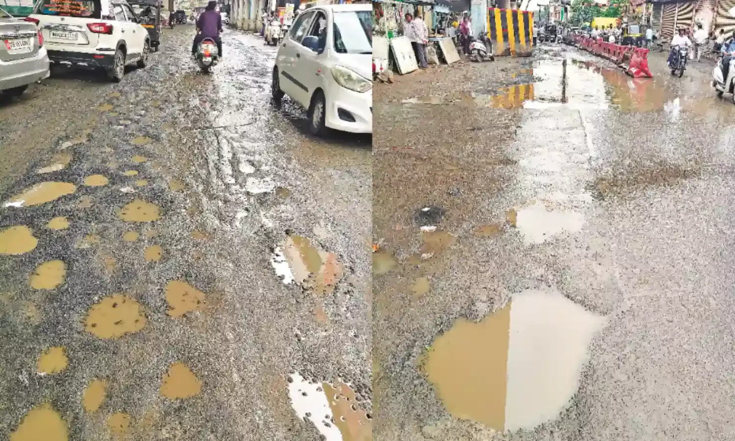 अग्रसेन चौक से पांचपावली पहुंचने में निकल रहा है दम, महीनों से झेल रहे मुसीबत