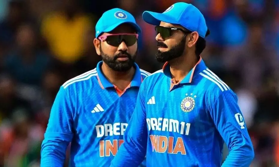 क्या टी20 और टेस्ट के बाद रोहित-कोहली वनडे से भी होंगे रिटायर? इंग्लैंड टूर के बाद मिले संकेत, 2027 का वनडे वर्ल्डकप खेल पाना मुश्किल क्या टी20 और टेस्ट के बाद रोहित-कोहली वनडे से भी होंगे रिटायर? इंग्लैंड टूर के बाद मिले संकेत, 2027 का वनडे वर्ल्डकप खेल पाना मुश्किल