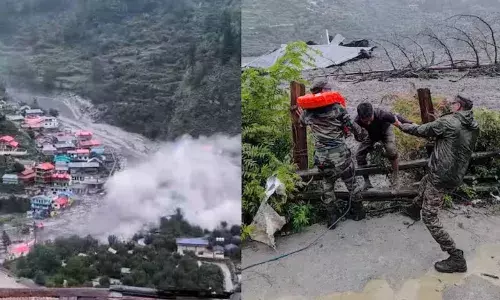 उत्तराखंड के धराली में सेना का कैंप तेज पानी में बहा, करीब 10 जवान हुए लापता