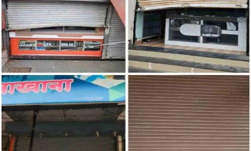 अंबाजोगाई में पांच दुकानों में सेंधमारी, चोरों ने लाखों रुपये का माल चुराया