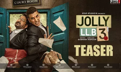 जॉली एलएलबी 3’ टीजर ने जीता दर्शकों का दिल, साल के सबसे बड़े कोर्टरूम एंटरटेनर का एलान जॉली एलएलबी 3’ टीजर ने जीता दर्शकों का दिल, साल के सबसे बड़े कोर्टरूम एंटरटेनर का एलान