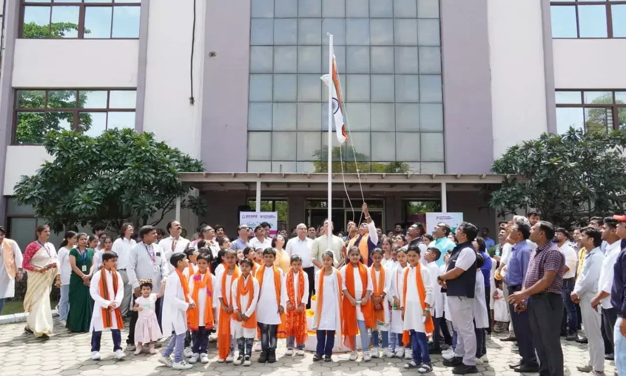 स्कोप ग्लोबल स्किल्स यूनिवर्सिटी में हर्षोल्लास के साथ मना 79वां स्वतंत्रता दिवस