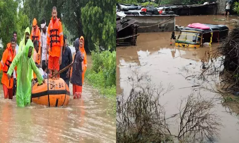 तीन दिनों से मूसलाधार बारिश के कारण नदी किनारे बसे गांवों में अलर्ट, बचाव कार्य तेज तीन दिनों से मूसलाधार बारिश के कारण नदी किनारे बसे गांवों में अलर्ट, बचाव कार्य तेज