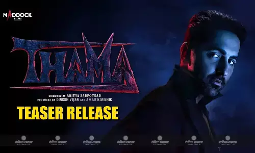 सामने आया मैडॉक की अगली हॉरर कॉमेडी फिल्म थामा का टीजर, रोमांस करते नजर आए आयुष्मान खुराना और रश्मिका मंदाना