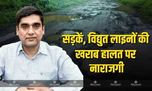 कृषि मंडियों के जर्जर भवन और उखड़ी सड़कों पर आयुक्त हुए नाराज