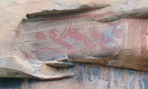 दक्षिण वनमण्डल अंतर्गत खिलसारी में मिले प्राचीन शैल चित्र, प्राकृतिक व सांस्कृतिक धरोहर का अद्भुत संगम