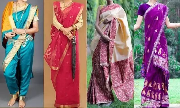 सिर्फ महाराष्ट्रीयन ही नहीं बल्कि इन तरीकों से भी स्टाइल की जा सकती है साड़ी, गणेश चतुर्थी पर आपका सबसे Different दिखना तय सिर्फ महाराष्ट्रीयन ही नहीं बल्कि इन तरीकों से भी स्टाइल की जा सकती है साड़ी, गणेश चतुर्थी पर आपका सबसे Different दिखना तय