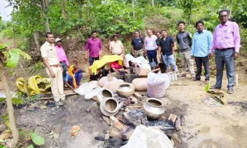 संरक्षित वनक्षेत्र में चल रहे शराब अड्‌डों पर छापे, पांच आरोपी गिरफ्तार