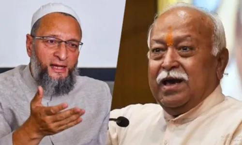 RSS चीफ के तीन संतान पैदा करने वाले बयान पर ओवैसी ने किया पलटवार, कहा- महिलाओं पर पड़ेगा अतिरिक्त बोझ RSS चीफ के तीन संतान पैदा करने वाले बयान पर ओवैसी ने किया पलटवार, कहा- महिलाओं पर पड़ेगा अतिरिक्त बोझ