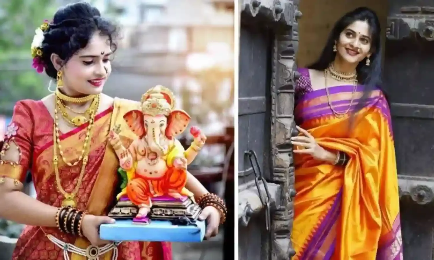गणपति विसर्जन में दिखना चाहती हैं सबसे हटकर और खूबसूरत, तो इन साड़ियों को जरूर करें ट्राई, सब लोग करेंगे तारीफ