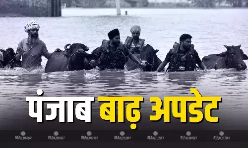 1900 गांव में लबालब पानी, मौत का आंकड़ा बढ़ कर 47, अब तक हजारों लोगों का रेस्क्यू, जानें पंजाब बाढ़ का लेटेस्ट अपडेट 1900 गांव में लबालब पानी, मौत का आंकड़ा बढ़ कर 47, अब तक हजारों लोगों का रेस्क्यू, जानें पंजाब बाढ़ का लेटेस्ट अपडेट