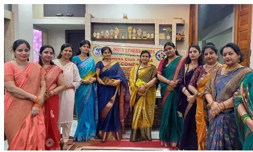 लीनेस क्लब द्वारा किया गया शिक्षकों का सम्मान