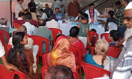 नि:शुल्क नेत्र परीक्षण शिविर का किया गया आयोजन, ३५० नेत्र रोगियों का हुआ परीक्षण