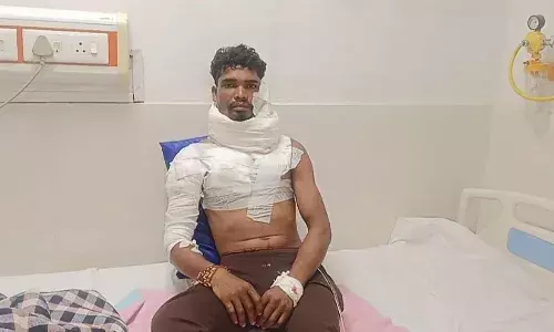 टाइगर का अटैक...खेत में काम कर रहे युवक पर किया हमला टाइगर का अटैक...खेत में काम कर रहे युवक पर किया हमला