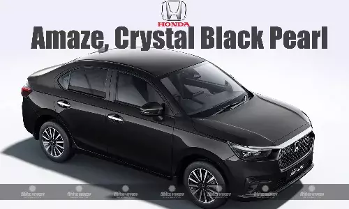Honda Amaze नए क्रिस्टल ब्लैक पर्ल कलर में हुई लॉन्च, जानिए इस कार की कीमत और खूबियां