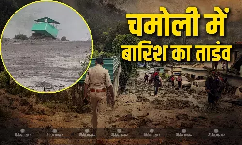 चमोली ज़िले के नंदानगर घाट क्षेत्र में बादल फटने से भारी तबाही