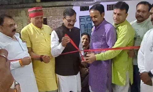 भाजपा जिला कार्यालय में लगी प्रधानमंत्री नरेंद्र मोदी के जीवन पर प्रदर्शनी का किया गया उद्घाटन