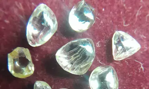 पन्ना में महिला को मिले एक साथ आठ हीरे, बनीं लखपति, हीरा कार्यालय में जमा कराया हीरा, कुछ दिनों पूर्व लगाई थी खदान पन्ना में महिला को मिले एक साथ आठ हीरे, बनीं लखपति, हीरा कार्यालय में जमा कराया हीरा, कुछ दिनों पूर्व लगाई थी खदान