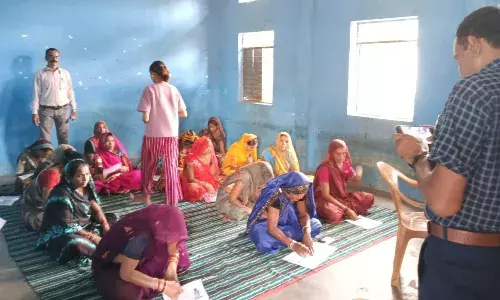 शाहनगर में उल्लास नवभारत साक्षरता शिविर का आयोजन