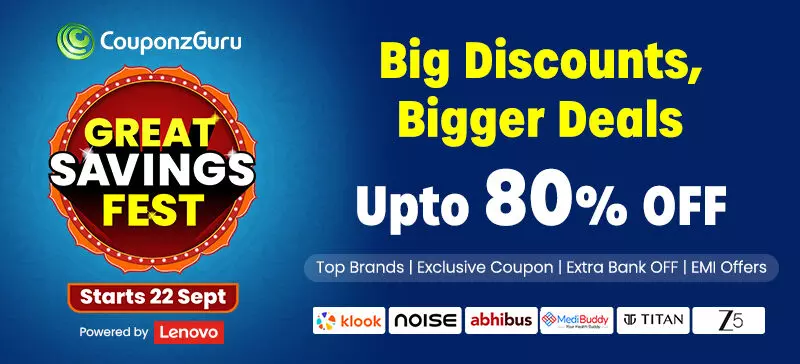 Great Savings Fest शुरू 22nd September