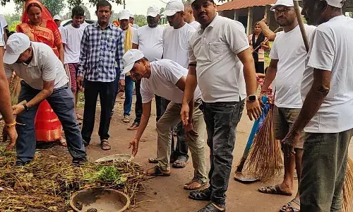 जपं शाहनगर परिसर व बिसानी ग्राम में किया गया स्वच्छता श्रमदान