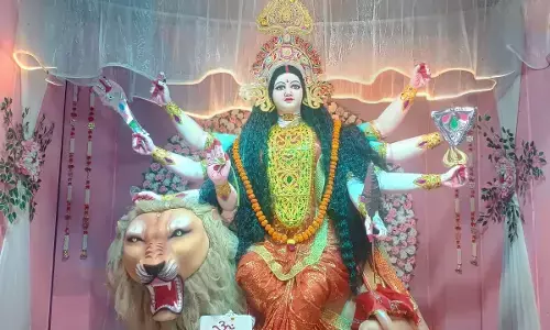 अजयगढ में कई स्थानों पर देवी प्रतिमाओं की स्थापना अजयगढ में कई स्थानों पर देवी प्रतिमाओं की स्थापना