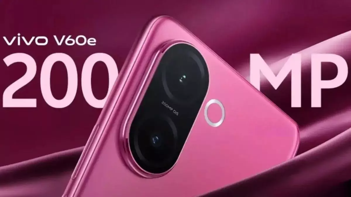 Vivo V60e भारत में जल्द होगा लॉन्च, मिलेगा 200-मेगापिक्सल मुख्य कैमरा और 6,500mAh बैटरी Vivo V60e भारत में जल्द होगा लॉन्च, मिलेगा 200-मेगापिक्सल मुख्य कैमरा और 6,500mAh बैटरी