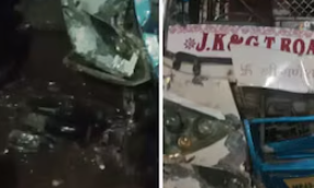 दुर्गा पंडाल में तेज रफ्तार बस के घुसने से मची अफरा-तफरी,  20 लोग घायल, 6 की हालात नाजुक