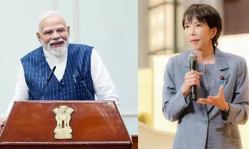 जापान में बनी साने ताकइची पहली प्रधानमंत्री, पीएम मोदी ने बधाई देते हुए बताई ये बात जापान में बनी साने ताकइची पहली प्रधानमंत्री, पीएम मोदी ने बधाई देते हुए बताई ये बात