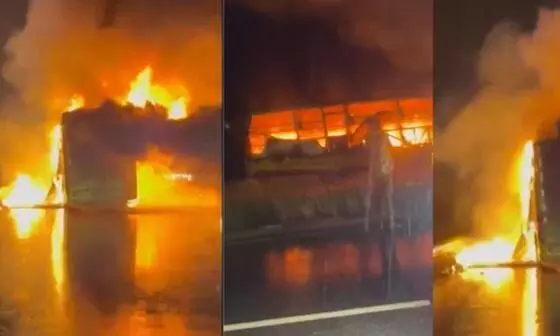 आंध्र प्रदेश के कुरनूल में बस में लगी भीषण आग, 20 यात्री जिंदा जले, राष्ट्रपति और मुख्यमंत्री ने शोक व्यक्त किया आंध्र प्रदेश के कुरनूल में बस में लगी भीषण आग, 20 यात्री जिंदा जले, राष्ट्रपति और मुख्यमंत्री ने शोक व्यक्त किया