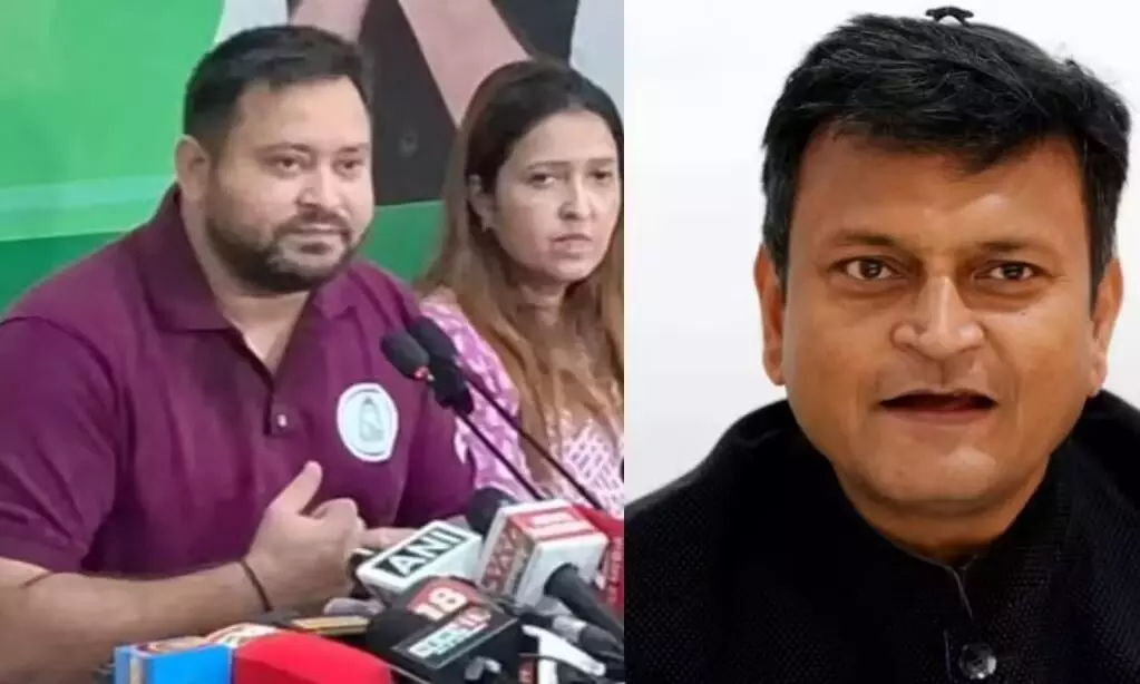 तेजस्वी को शर्म आनी चाहिए, आरजेडी के जननायक वाले पोस्टर पर बीजेपी का पलटवार तेजस्वी को शर्म आनी चाहिए, आरजेडी के जननायक वाले पोस्टर पर बीजेपी का पलटवार