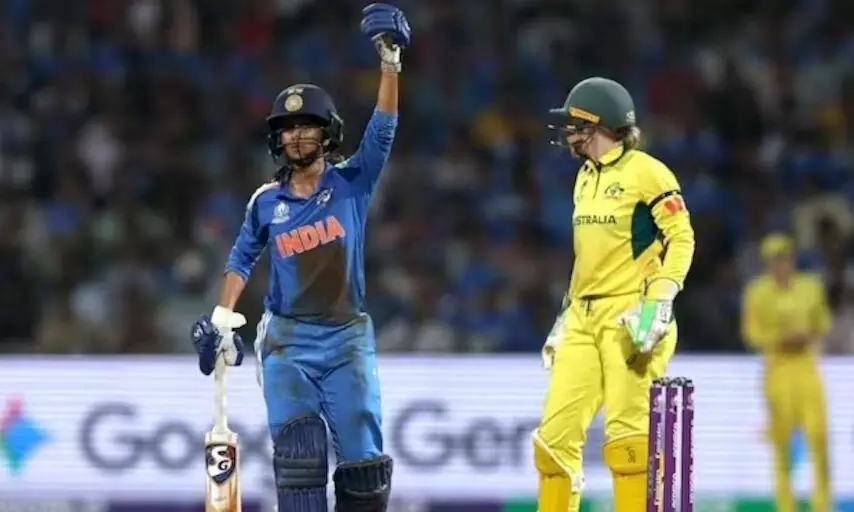 टीम इंडिया ने फाइनल में बनाई जगह, सेमीफाइनल में ऑस्ट्रेलिया को 5 विकेट से हराया, जेमिमा रॉड्रिग्ज ने खेली ऐतिहासिक पारी टीम इंडिया ने फाइनल में बनाई जगह, सेमीफाइनल में ऑस्ट्रेलिया को 5 विकेट से हराया, जेमिमा रॉड्रिग्ज ने खेली ऐतिहासिक पारी