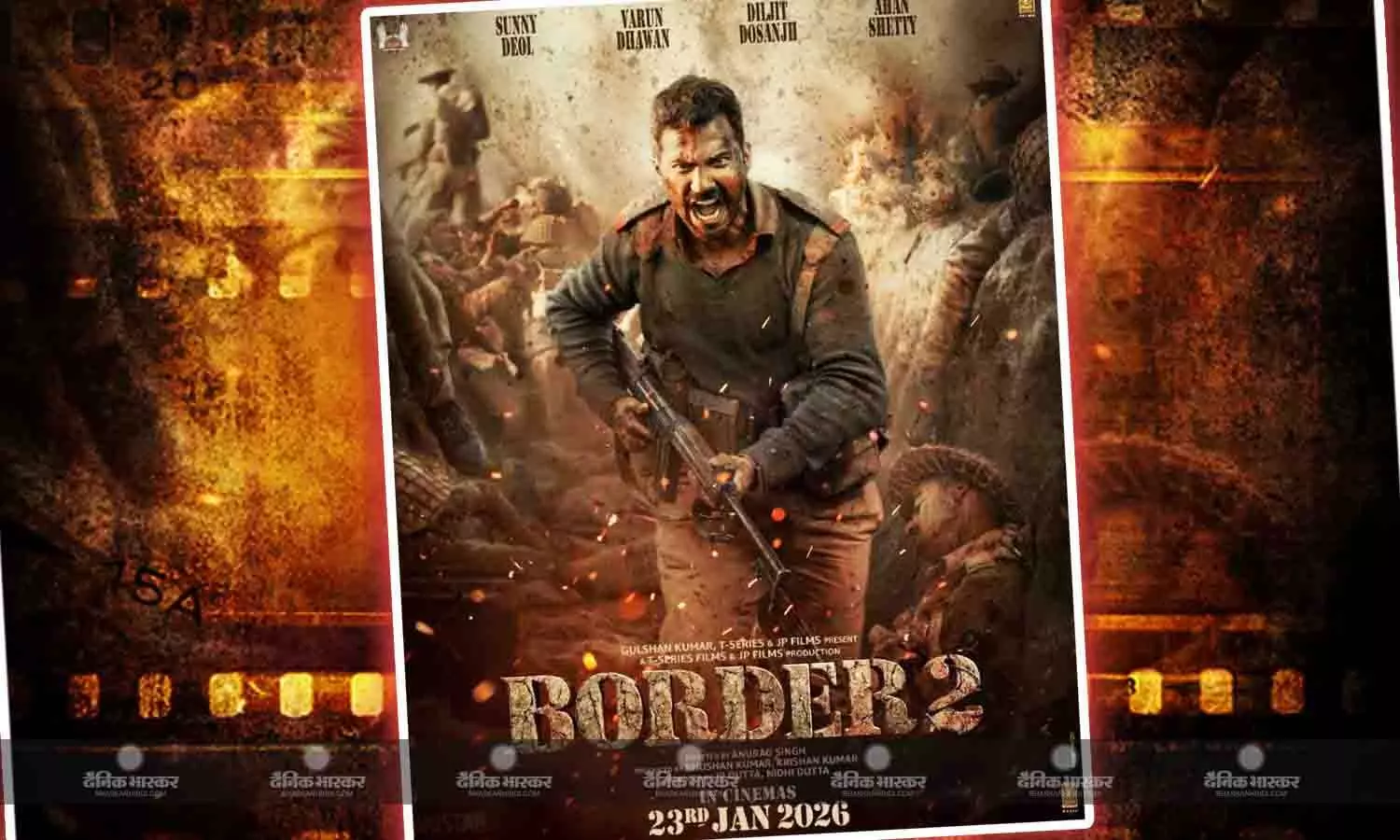 वरुण धवन का फिल्म बार्डर 2 से फर्स्ट लुक आया सामने, हाथ में बंदूक लिए जंग लड़ते नजर आए एक्टर