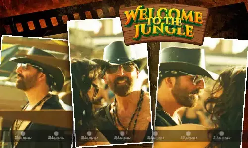 अक्षय ने वीडियो शेयर कर दिखाई फिल्म ‘वेलकम टू द जंगल’ की खास झलक, कटरीना को किया याद, साथ नजर आई ये हॉट एक्ट्रेस अक्षय ने वीडियो शेयर कर दिखाई फिल्म ‘वेलकम टू द जंगल’ की खास झलक, कटरीना को किया याद, साथ नजर आई ये हॉट एक्ट्रेस