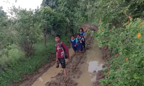 गेरुआ गांव की सड़क बनी दलदल, हर बरसात में कीचड़ से जूझते ग्रामीण गेरुआ गांव की सड़क बनी दलदल, हर बरसात में कीचड़ से जूझते ग्रामीण