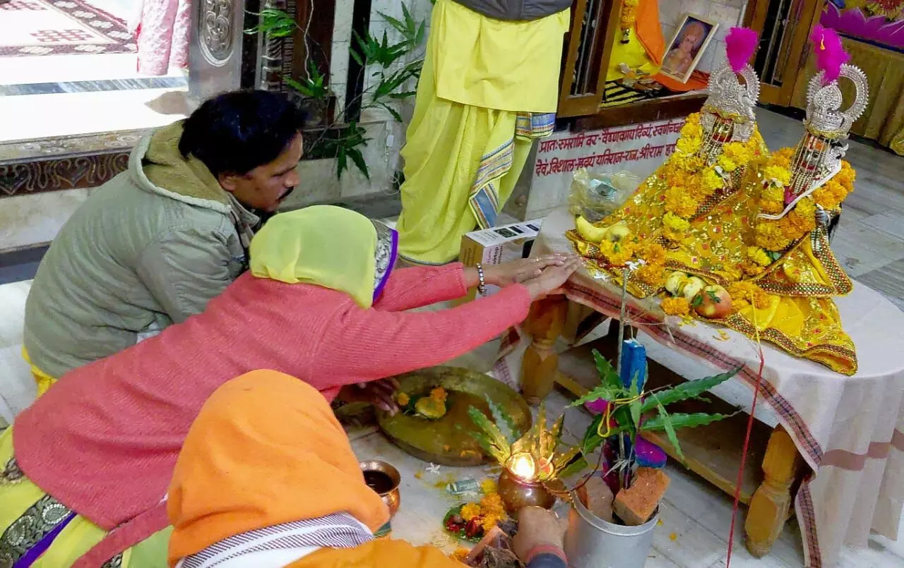 श्री रामहर्षण कुंज में विवाह पंचमी पर उत्सव का आयोजन