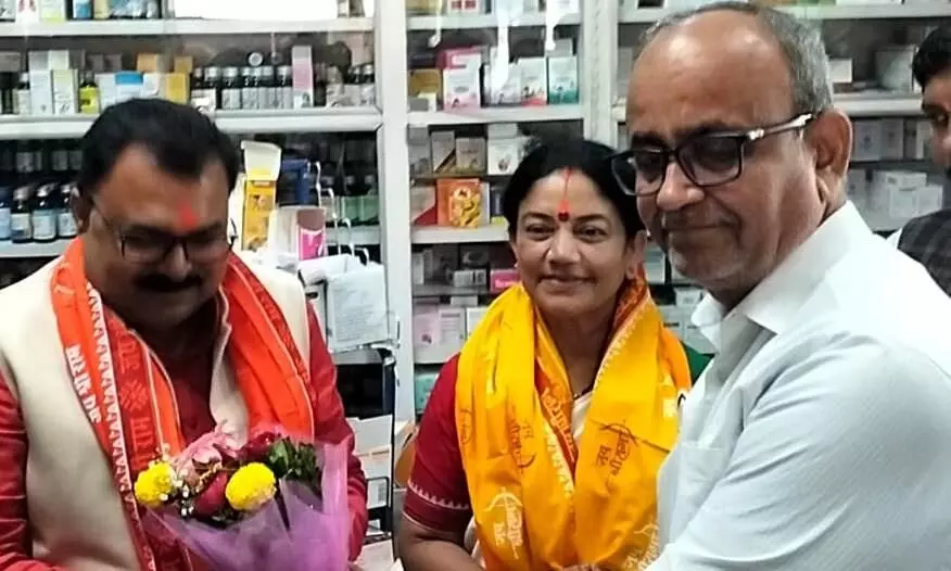 भाजपा प्रदेश उपाध्यक्ष नंदिता पाठक का अजयगढ में हुआ स्वागत भाजपा प्रदेश उपाध्यक्ष नंदिता पाठक का अजयगढ में हुआ स्वागत