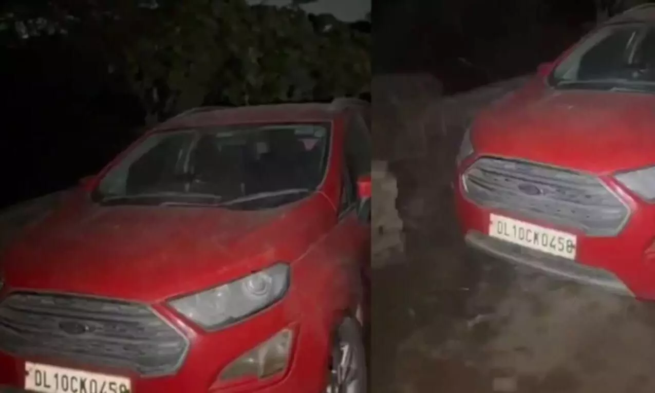 दिल्ली आतंकी धमाके से जुड़ी लाल कार मिली, डॉ. उमर उन नबी के नाम पर रजिस्टर्ड, कस्टडी में एक शख्स, मौके पर जांच एजेंसियां