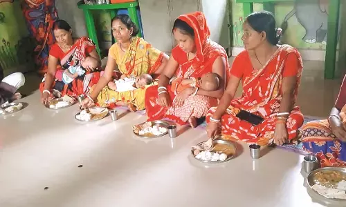 मिशन संपूर्ण से गैर पेसा क्षेत्र की माताओं को मिलेगा एक समय का भोजन मिशन संपूर्ण से गैर पेसा क्षेत्र की माताओं को मिलेगा एक समय का भोजन