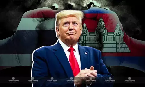 कंबोडिया और थाईलैंड के बीच बढ़ते तनाव को खत्म करवा दिया -राष्ट्रपति डोनाल्ड ट्रंप कंबोडिया और थाईलैंड के बीच बढ़ते तनाव को खत्म करवा दिया -राष्ट्रपति डोनाल्ड ट्रंप