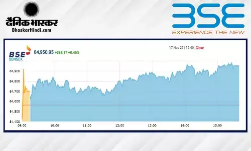 सेंसेक्स में 388 अंकों की तेजी, निफ्टी 26000 के पार बंद हुआ सेंसेक्स में 388 अंकों की तेजी, निफ्टी 26000 के पार बंद हुआ